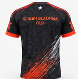 2026 Slieve Bloom GAA training jersey Black/Orange/White - Kids