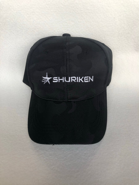 Shuriken camo pattern baseball cap (Black)