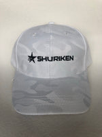 Shuriken camo pattern baseball cap (White)