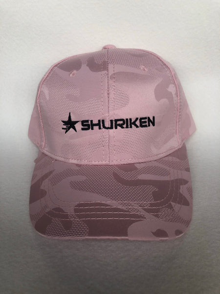 Shuriken camo pattern baseball cap (Pink)